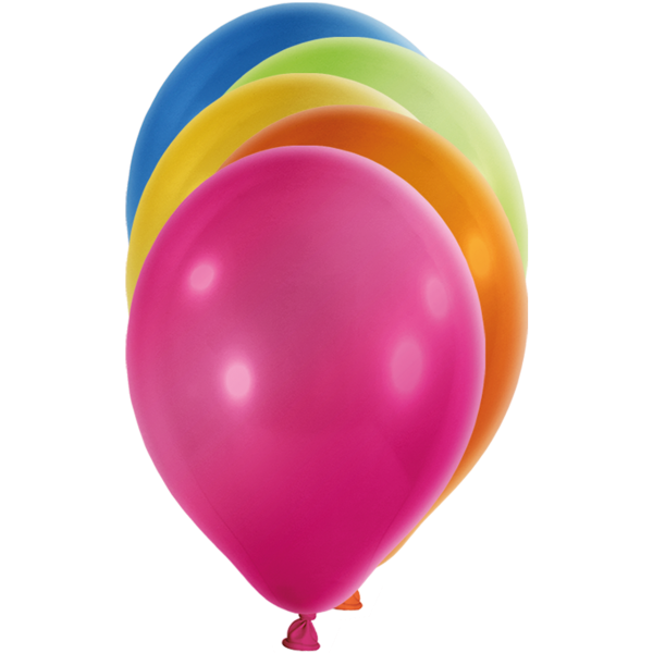 50 Luftballons - Ø 30cm - Metallic - Bunt