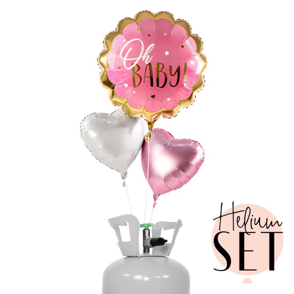 Helium Set - Pink Baby Girl