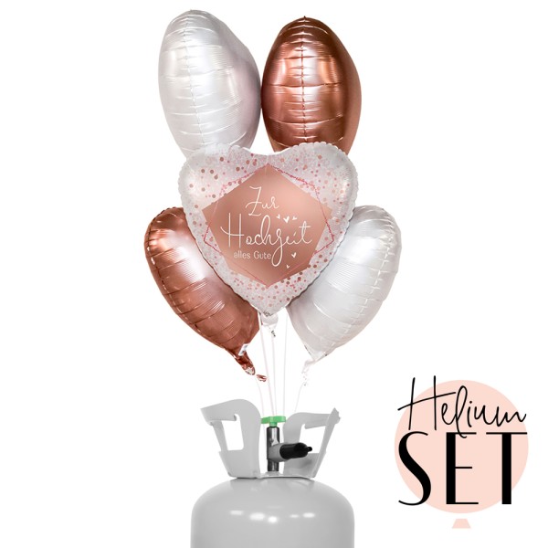 Helium Set - Zur Hochzeit alles Gute