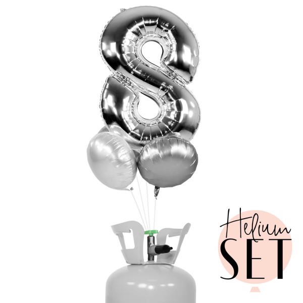 Helium Set - Silver Eight