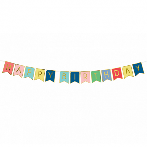 1 Bannergirlande - Happy Birthday
