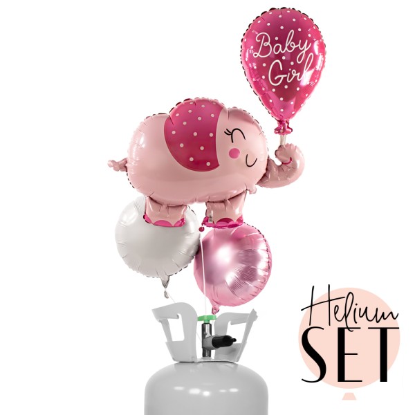 Helium Set - Baby Girl Elephant