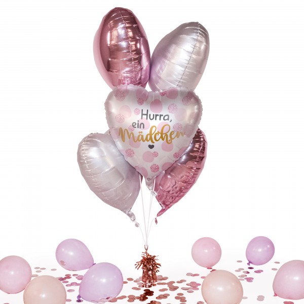 Heliumballon in a Box - Hurra, ein Mädchen