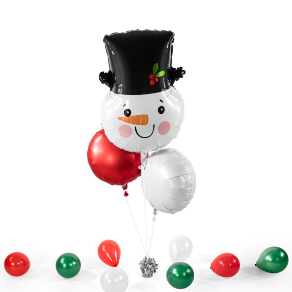 Heliumballon XXL in a Box - Smiley Snowman Head