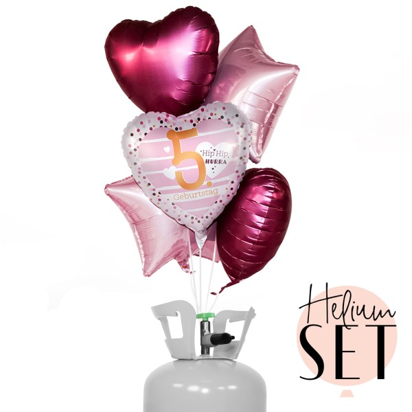 Helium Set - Pretty in Pink - Five