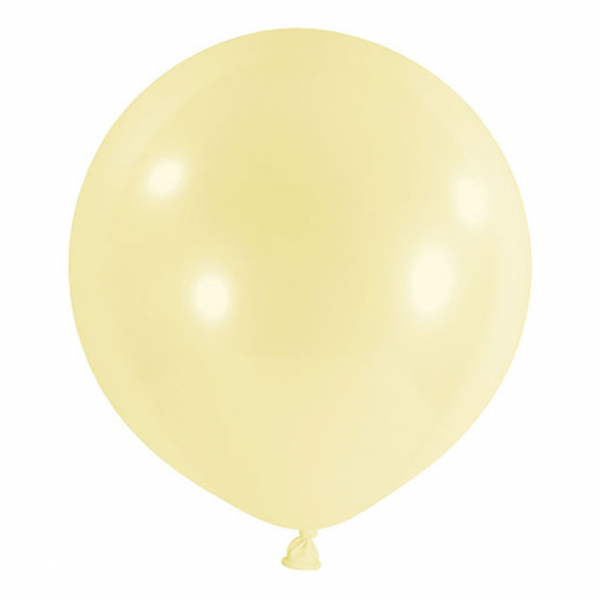 1 Riesenballon - Ø 60cm - Pastell - Gelb