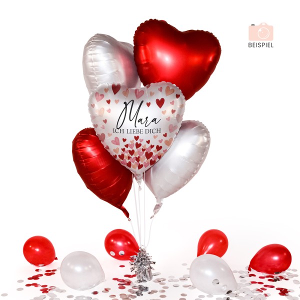 Personalisierter Ballon in a Box - All about Love