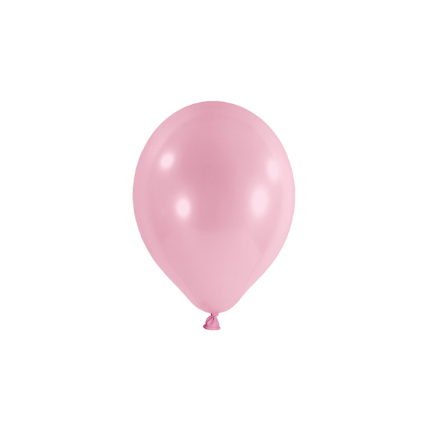 100 Miniballons - Ø 12cm - Pastell - Rosa