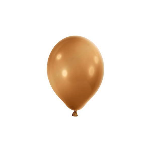 100 Miniballons - Ø 12cm - Metallic - Gold