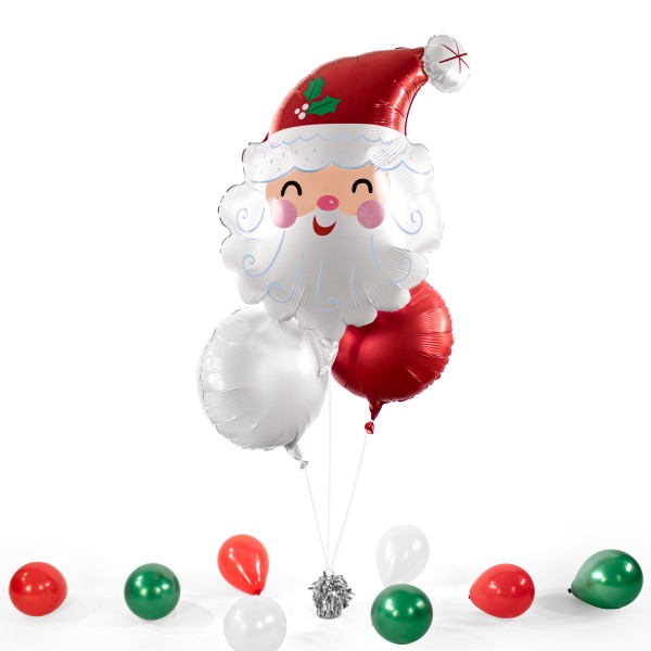 Heliumballon XXL in a Box - Laughing Santa Head