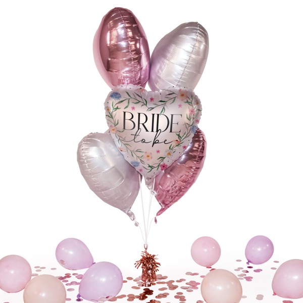 Heliumballon in a Box - Floral Bride To Be