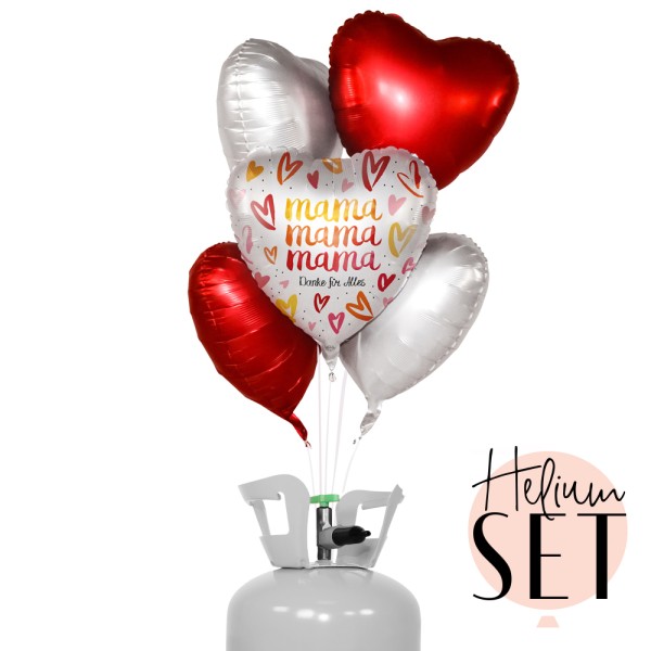 Helium Set - Hearts for my Mum