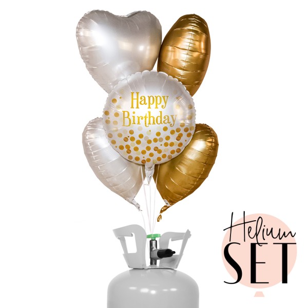 Helium Set - Golden Birthday Party