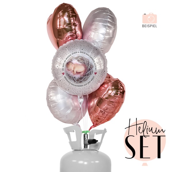 Helium Set - Fotoballon - Little Cute Baby Girl