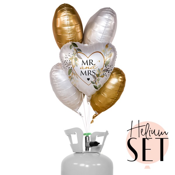 Helium Set - Mr. &amp; Mrs. Botanical