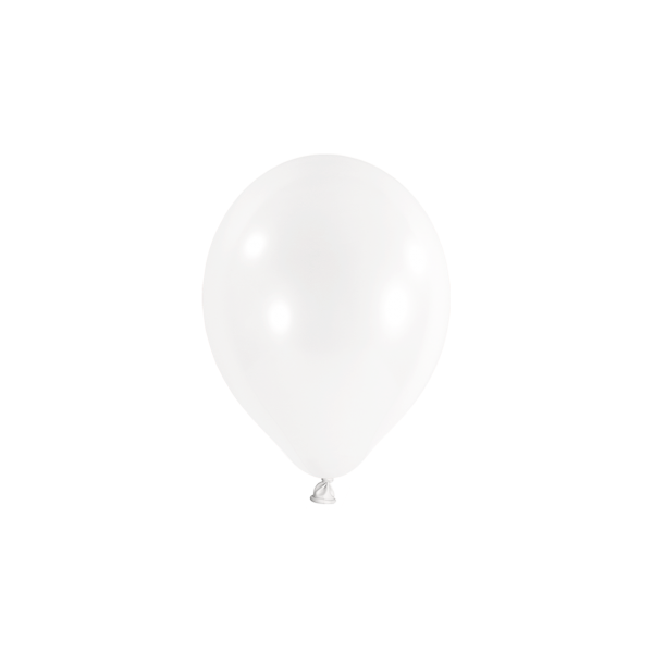 100 Miniballons - Ø 12cm - Transparent