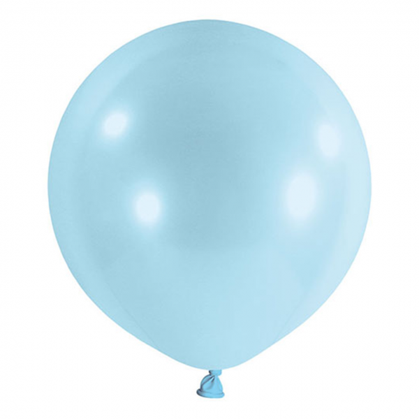 1 Riesenballon - Ø 60cm - Pastell - Hellblau