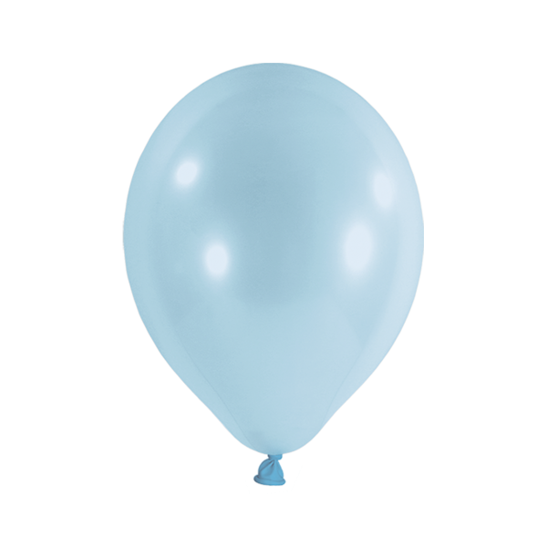100 Luftballons - Ø 30cm - Pastell - Hellblau