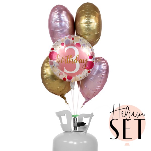 Helium Set - Sweet Birthday Three