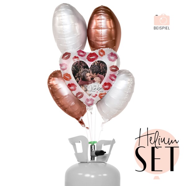 Helium Set - Fotoballon - Full of Kisses
