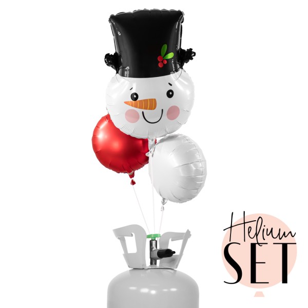 Helium Set - Smiley Snowman Head