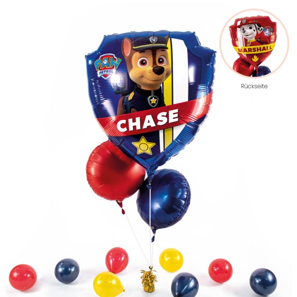 Heliumballon XXL in a Box - Paw Patrol Chase &amp; Marshall