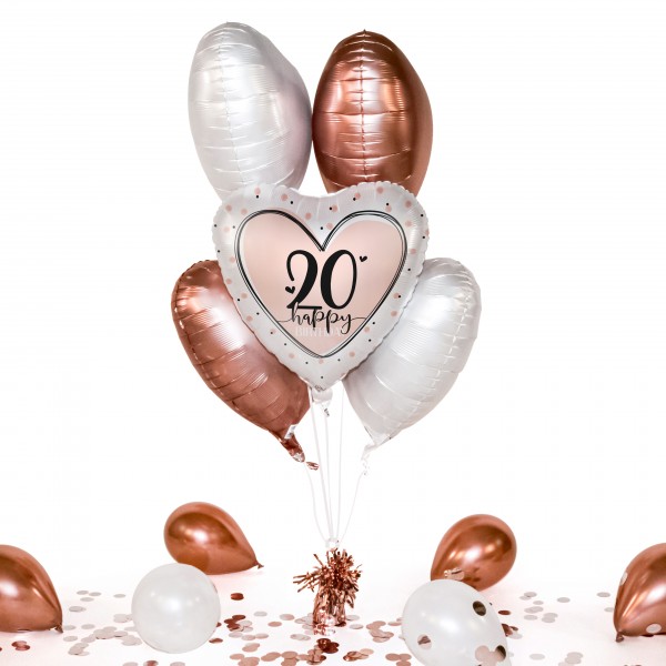 Heliumballon in a Box - Glossy Birthday 20