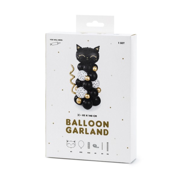 1 Ballonset - Ballon Bouquet - Black Cat
