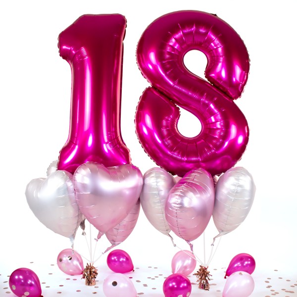 Heliumballon in a Box - Pink Eighteen