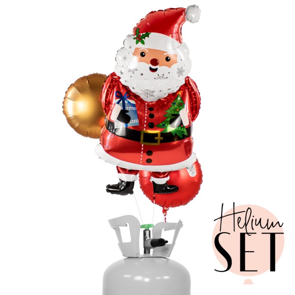 Helium Set - Snowy Santa