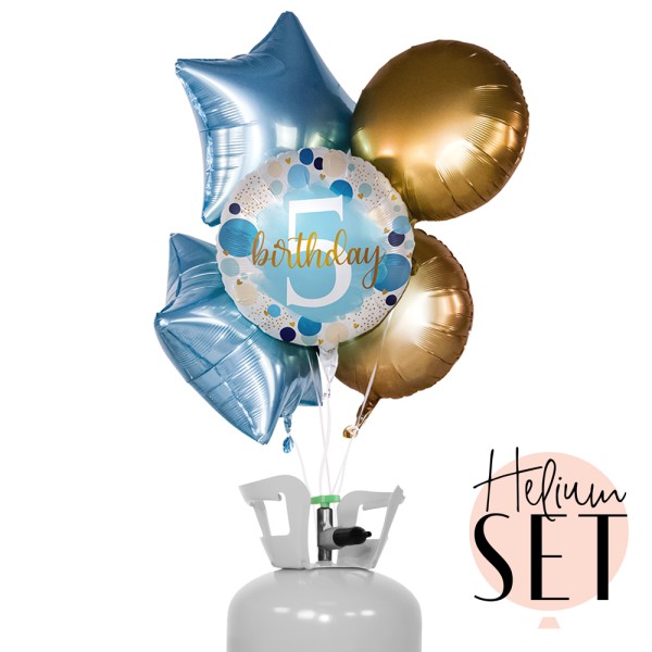 Helium Set - Lucky Birthday FIVE