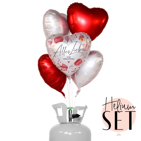 Helium Set - Lovely Birthday Wishes
