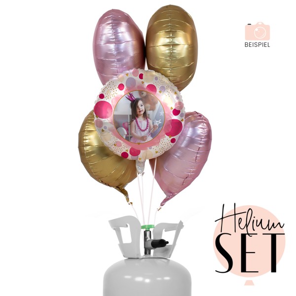 Helium Set - Fotoballon - Sweet Birthday