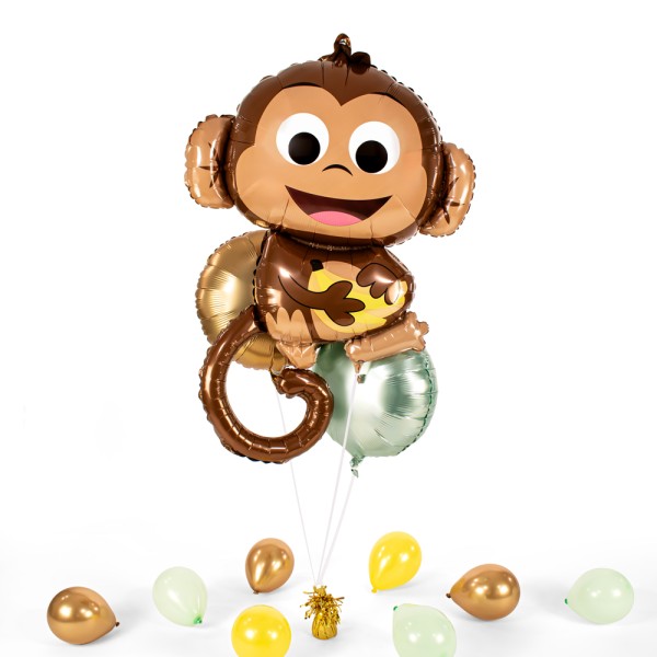 Heliumballon XXL in a Box - Happy Monkey