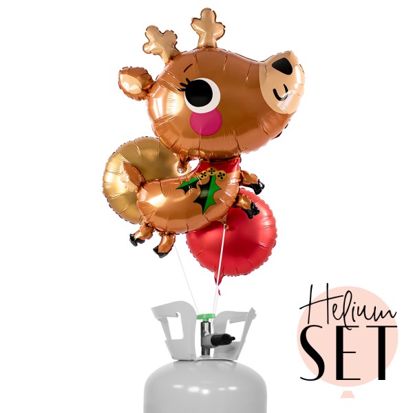 Helium Set - Adorable Reindeer