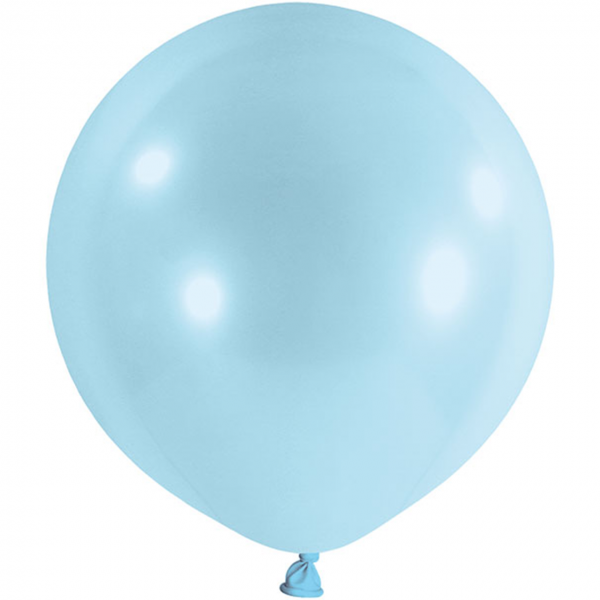 1 Riesenballon - Ø 1m - Pastell - Hellblau