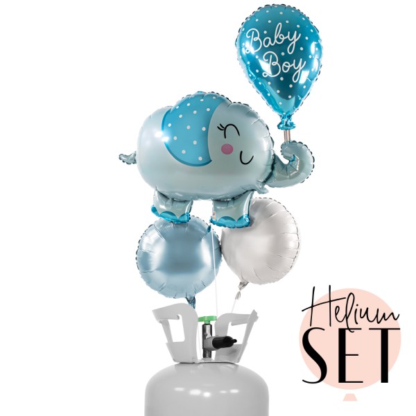 Helium Set - Baby Boy Elephant