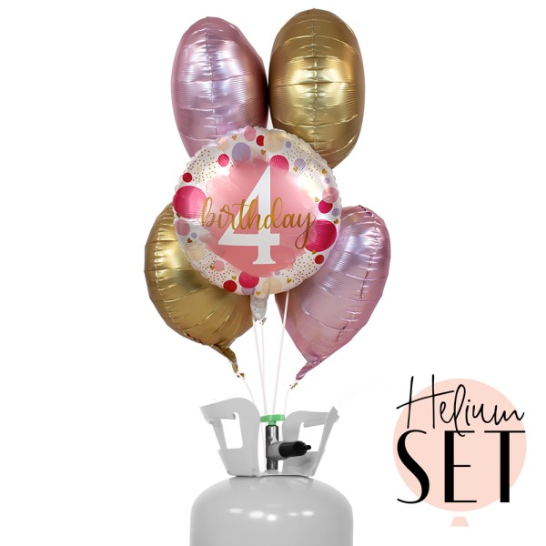 Helium Set - Sweet Birthday Four