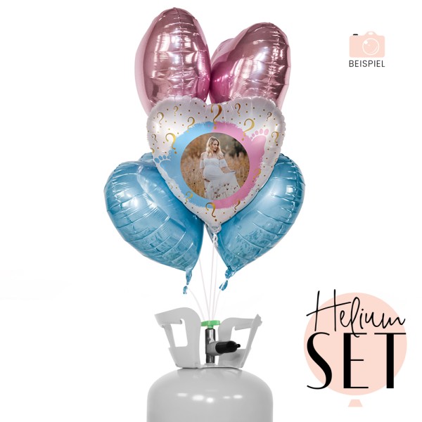 Helium Set - Fotoballon - Gender Party