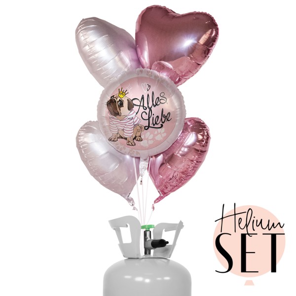 Helium Set - Mops Alles Liebe
