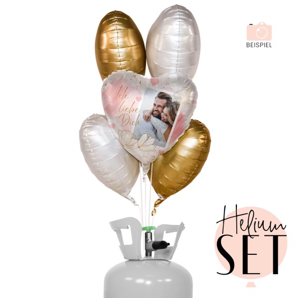 Helium Set - Fotoballon - Tender Flowers