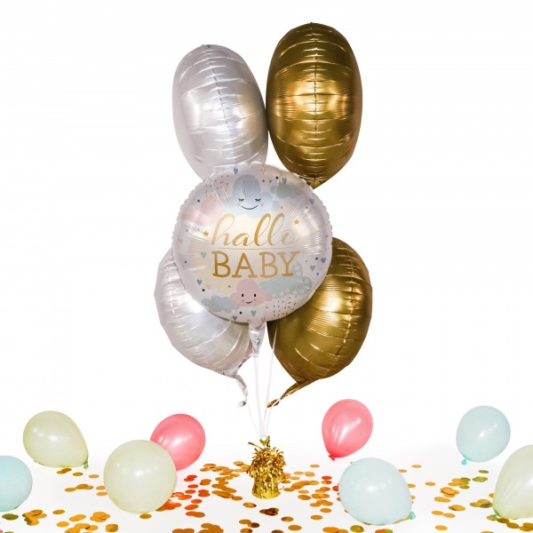 Heliumballon in a Box - Hallo Baby