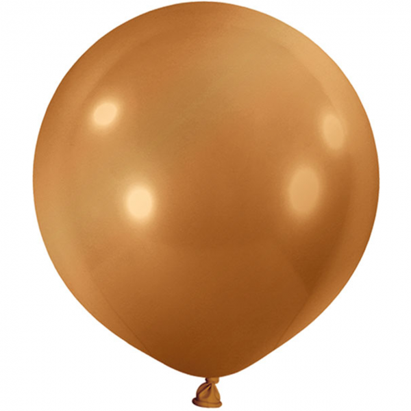 1 Riesenballon - Ø 1m - Metallic - Gold