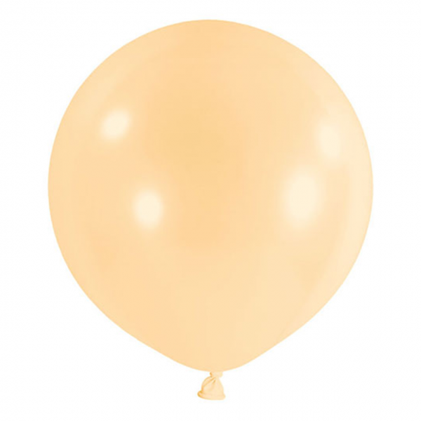 1 Riesenballon - Ø 60cm - Pastell - Pfirsich
