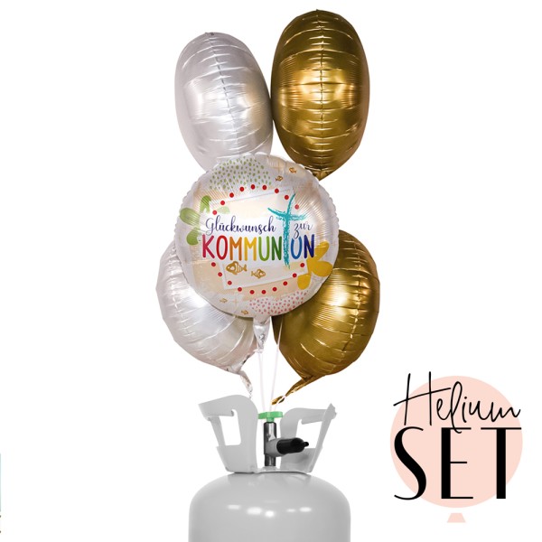 Helium Set - Kommunion Glückwunsch