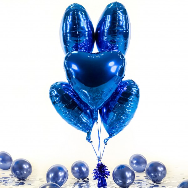 Heliumballon in a Box - Glossy - Saphir Blue