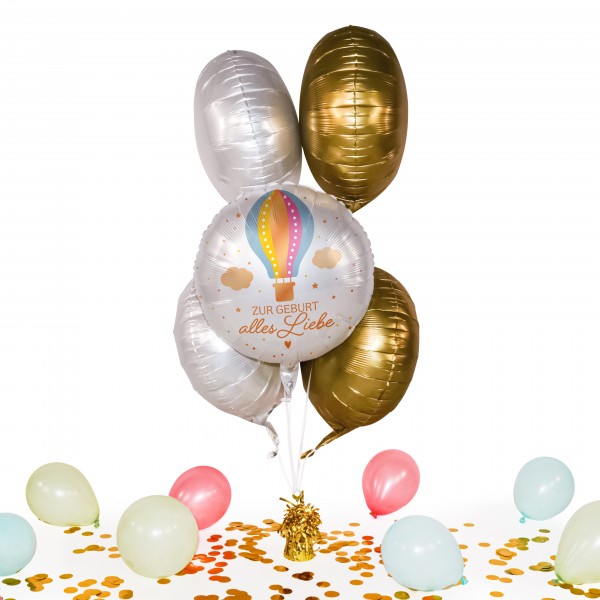 Heliumballon in a Box - Zur Geburt Heißluftballon