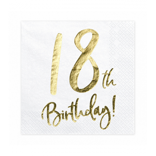20 Servietten Trend - 33cm - 18th Birthday