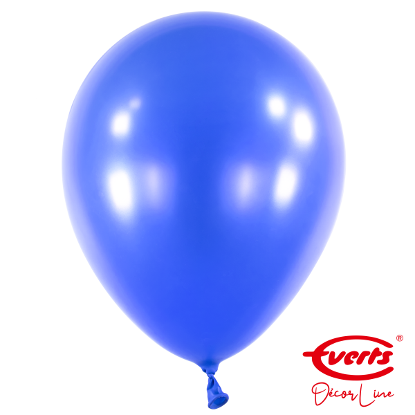 50 Luftballons - DECOR - Ø 35cm - Pearl &amp; Metallic - Bright Royal Blue