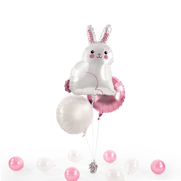 Heliumballon XXL in a Box - White Bunny